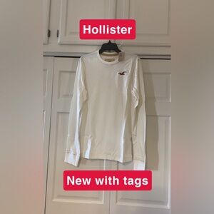 Hollister Men’s Size XL Long Sleeved Shirt White New With Tags, Wrinkled